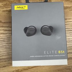Jabra Elite 85t True Wireless Bluetooth Earbuds, Titanium Black – Advanced Noise-Cancelling Earbuds 