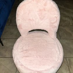 Pink Fluffy Floor Chair