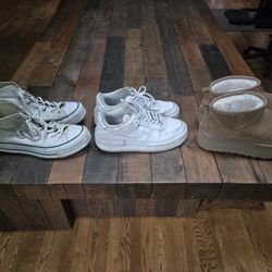 Women shoe size 9 lot, Converse, Nike, UGGS, sneakers platform