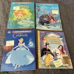 DISNEY VINTAGE COLORING BOOKS CINDERELLA  BEAUTY AND BEADT LITTLE MERMAID SLEEPING BEAUTY $5 EACH ONE 