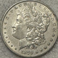 1879 Silver Morgan Dollar (UNC)