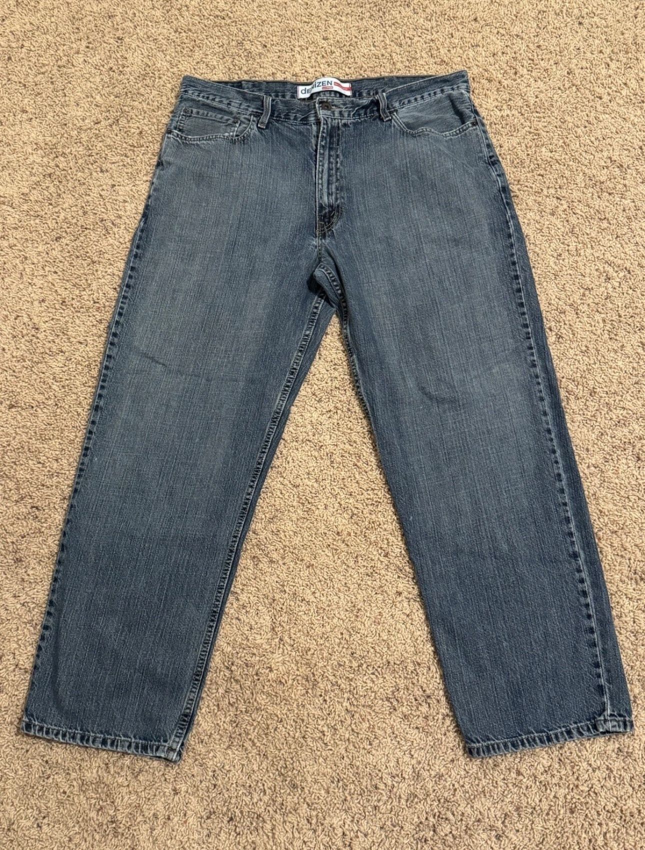 Denizen From Levis 38x30 Blue 285 Relaxed Straight Medium Wash American Denim