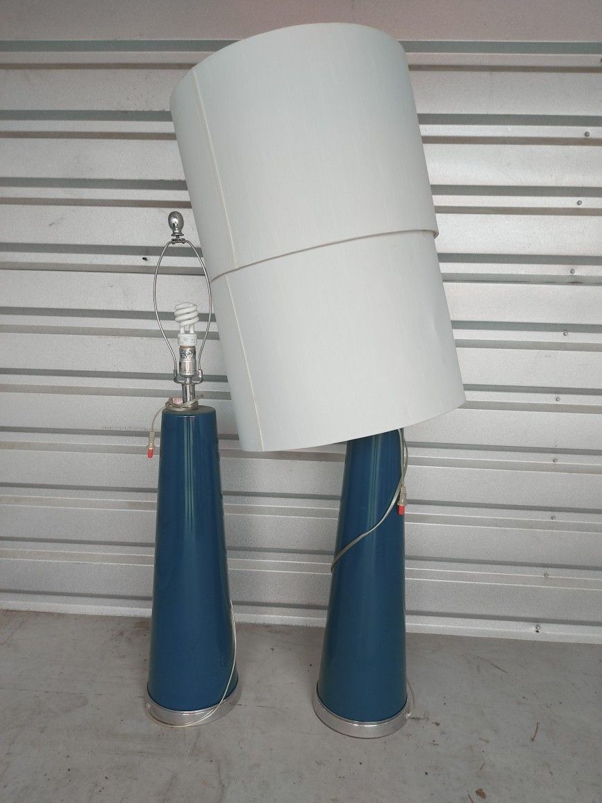 Set Of Two Tall Lamps