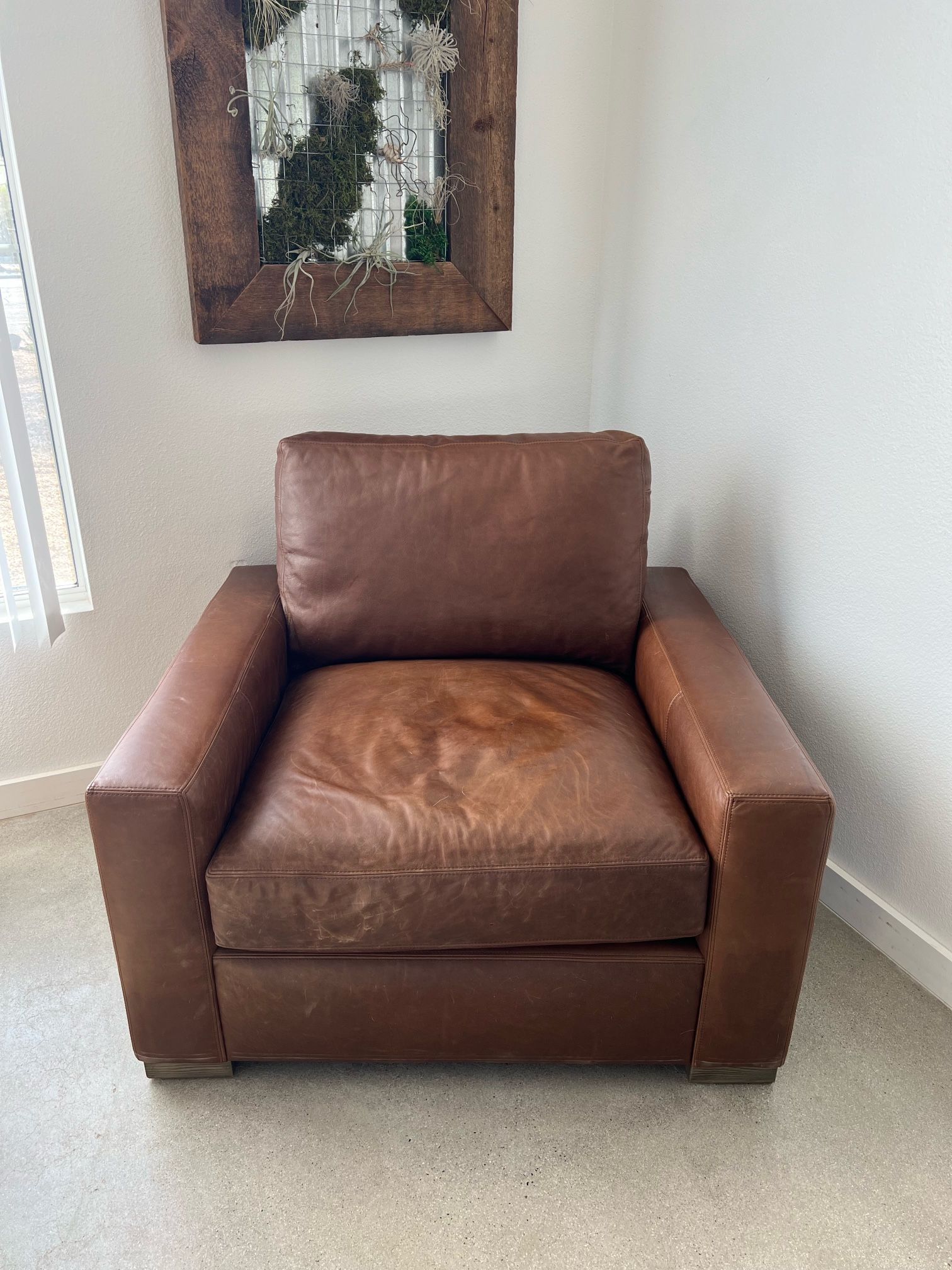 Restoration Hardware Maxwell Leather Chair