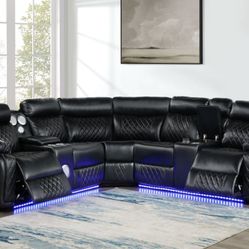 Power Reclining Sectional – Loaded with Premium Features! On Sale Now!! 