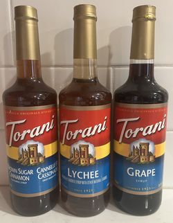 25.4 Fl Oz Torani Beverage syrups