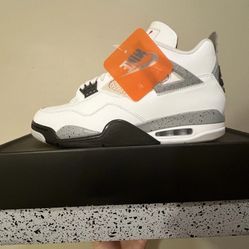 Nike Air Jordan 4 Retro OG White Cement FV5029-100 Menโs Size 12 New Worn Once
