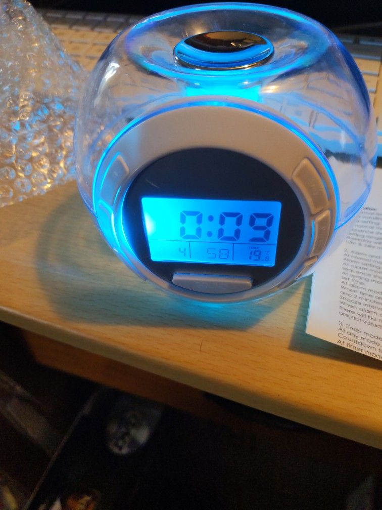 A29 Color Changing Alarm Clock/Glowing LED Digital Clock