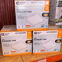 Commercial Electric 50 CFM Ceiling Mount Room Side Installation Bathroom Exhaust Fan with Adjustable Color Temperature LED and Night Light