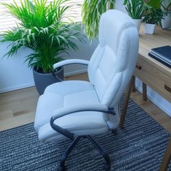 White Office Leather Chair 