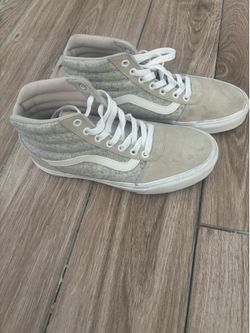 Hi top light tan Vans shoes