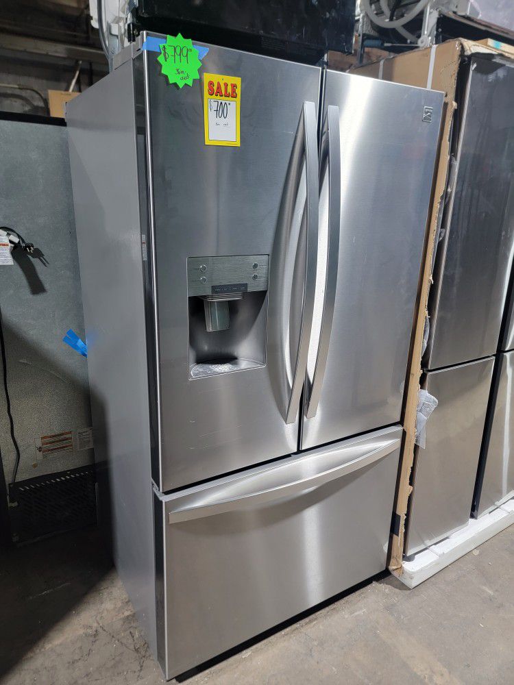 Kenmore 36in French Door Fridge Stainless Steel Working Perfectly 4-months Warranty 