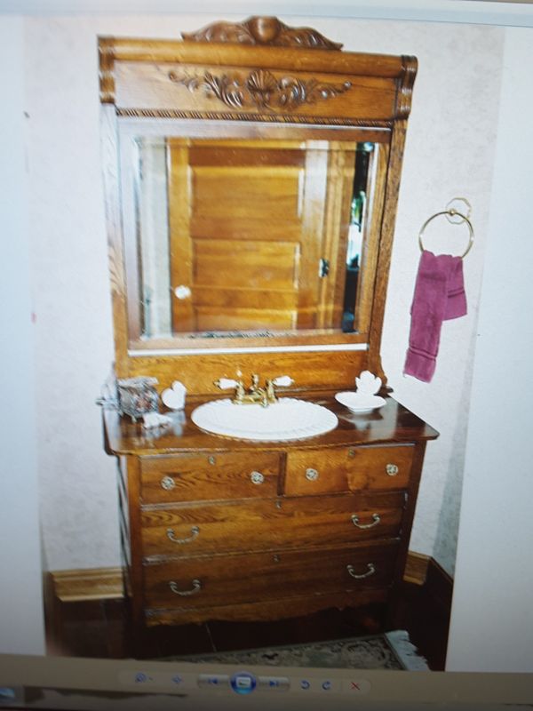 Antique Oak Dresser With Porcelain Sink For In Kernersville Nc Antique Oak Dresser With Porcelain Sink For In Kernersville Nc Offerup