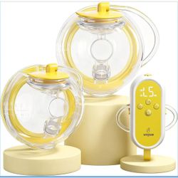 ABP-1308 Hands Free Breast Pump | SPA-Level Comfort Wearable Breastfeeding Pump 3 Modes & 9 Levels, Low-Noise Electric Breast Pump Portable for Office