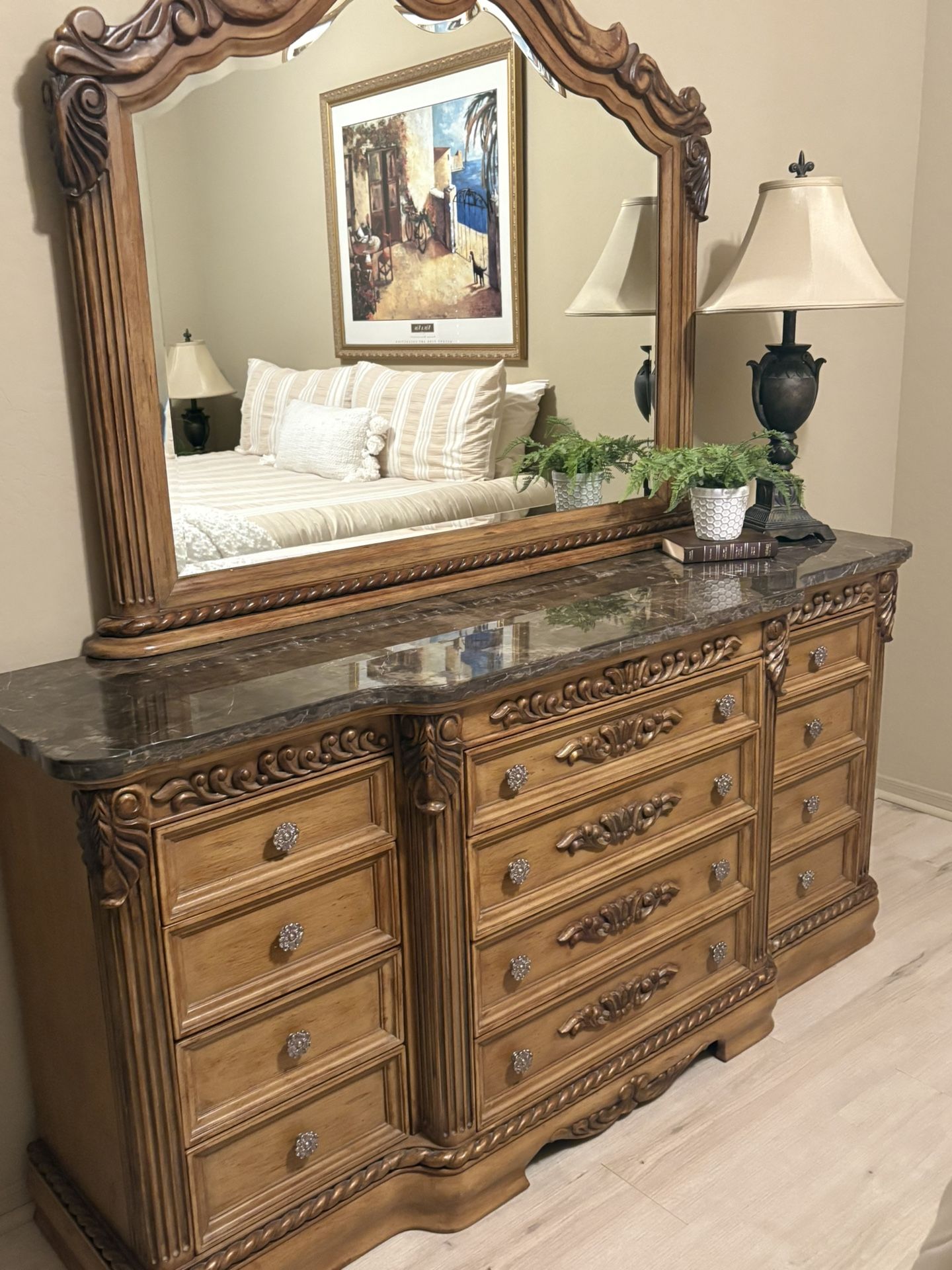Dresser/Mirror And Matching Nightstand $75