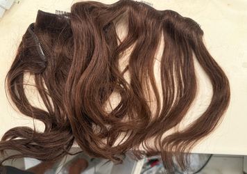 100% Human hair pieces