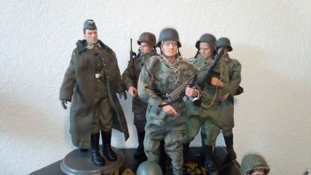 Vintage Gi Joe and German  Action  figures