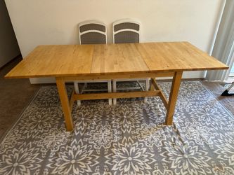 Solid wood table