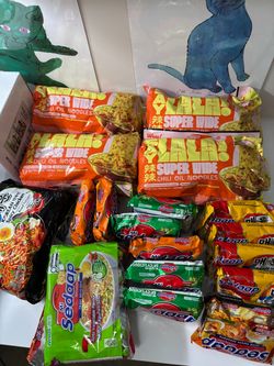24x Spicy Korean Ramen - 16x Spicy Chili Noodles - Pot - 40 Coffee Pods - DORM COLLEGE