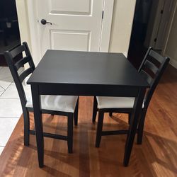 Dining Table and 2 Upholstery Chairs