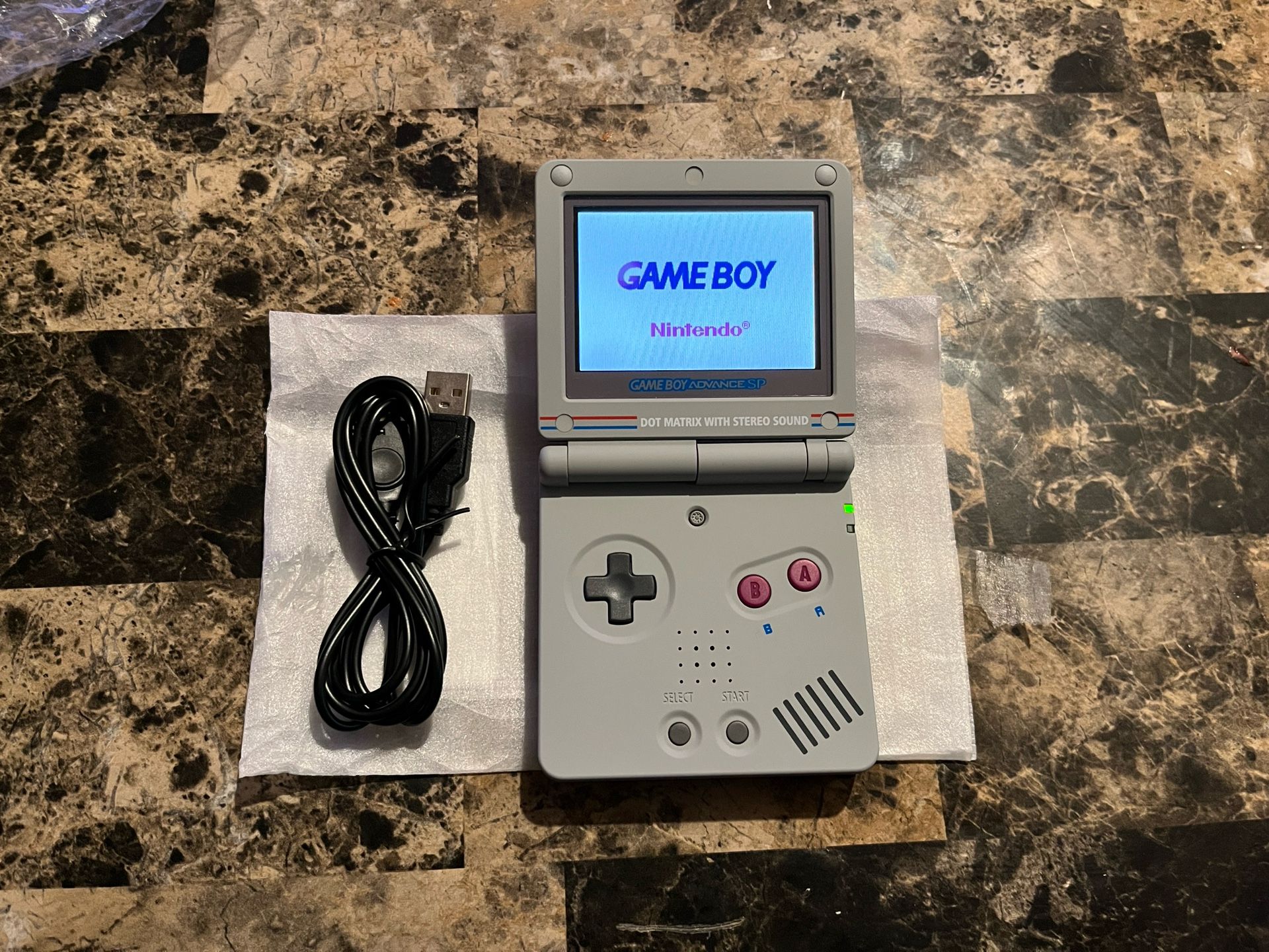 AGS 101 Gameboy Advance SP With Custom DMG-01 Shell