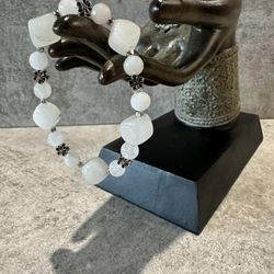 White Quartz Crystal Bracelet