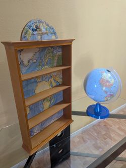 Displayer “Across The Seas” & Political Educational Globe Big Size 12 inch

