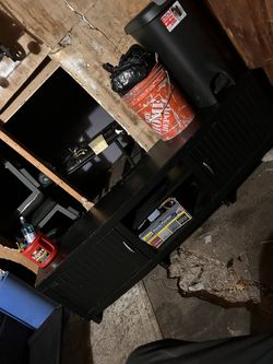 Entertainment center black