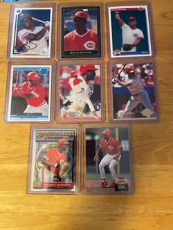 Reggie Sanders Baseball Card Lot of 8