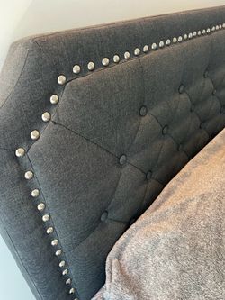 Bed with mattress