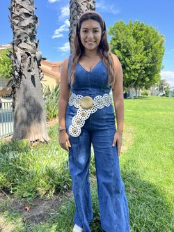 White Faux Leather Belt