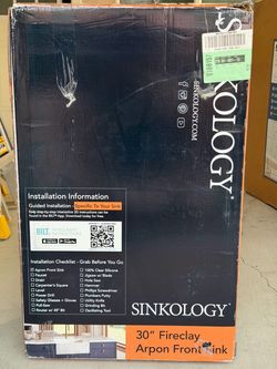Sinkology 30" Fireclay Apron Front Sink