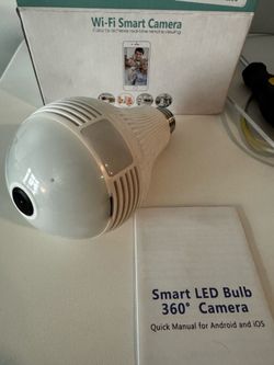 wi-Fi light bulb smart camera