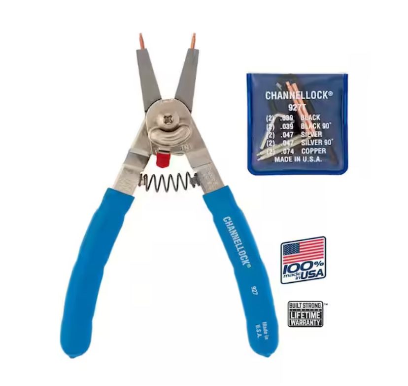 Channellock 8 in. Retaining Snap Ring Pliers