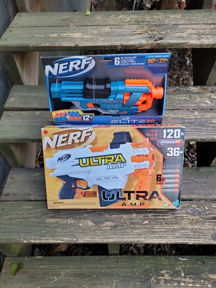 NEW NERF ULTRA AMP MOTORIZED & COMMANDER ELITE 2.0