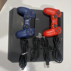 PS4 1TB Pro Bundle (controllers, games, chords)