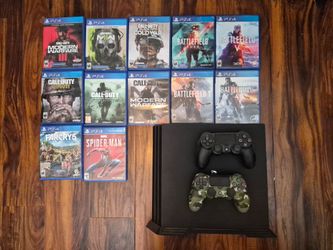 PS4 Pro console and games bundle