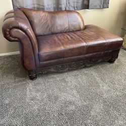 Leather Chaise Lounge