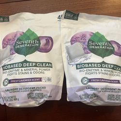 Seventh Generation Natural Laundry Detergent Packs, 45 Packets, $7/each