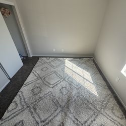 White Shag Rug