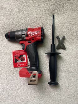 ⚫️🔴Milwaukee M18 FUEL 18V Lithium-Ion Brushless Cordless 1/2 in. Hammer Drill/Driver (Tool-Only