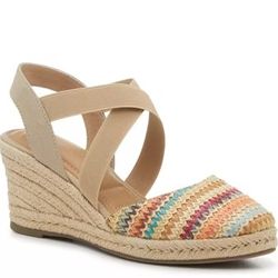 Kelly & Katie Saige Wedge Sandal - Multicolor - Size 10