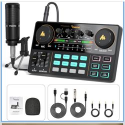  Podcast Equipment Bundle Audio mixer All-in-One
