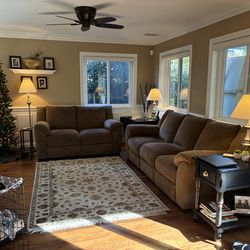 Reclining Sofa and Loveseat