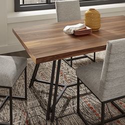 Loft Side Wood Brown Dining Room Table