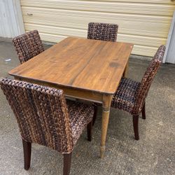 Dining Table W/ 4 Chairs