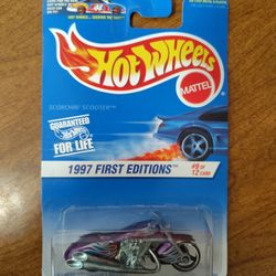 Hot Wheels 1997 First Edition tm # 9 Of  12 Cars Scorching Scooter