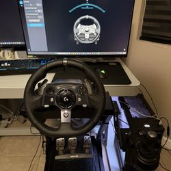 Logitech G920 With Pedals/H Shifter & GT Omega Classic Stand