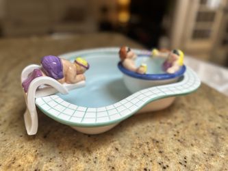 Chip And Dip Ceramic Bowl Set 