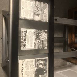 Vintage Car Tire Magazine Ads in Frame